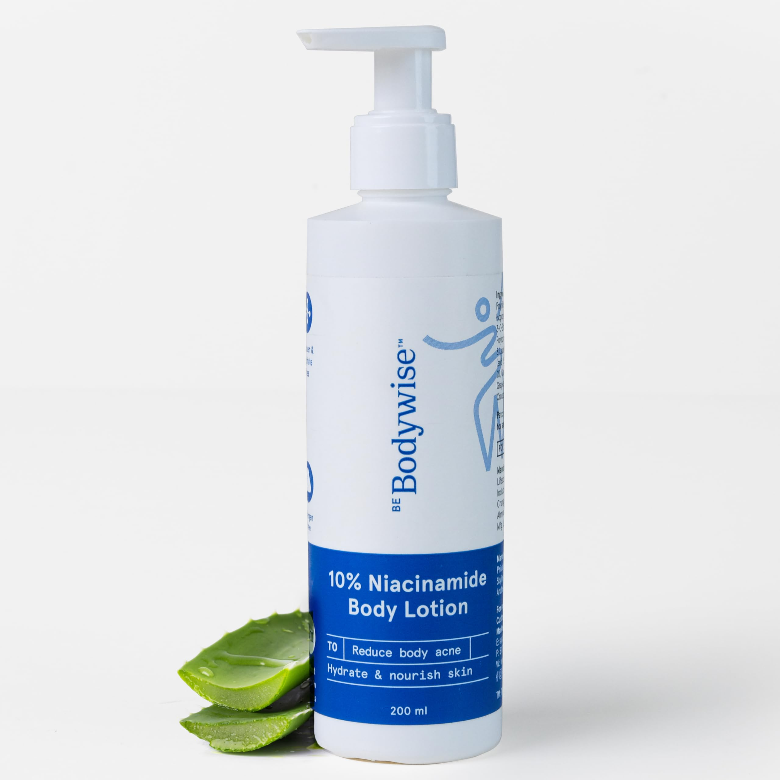 BeBodywise 10% Niacinamide Body Lotion for Reducing Acne Marks With Aloe vera extract, All Skin Types - Distacart