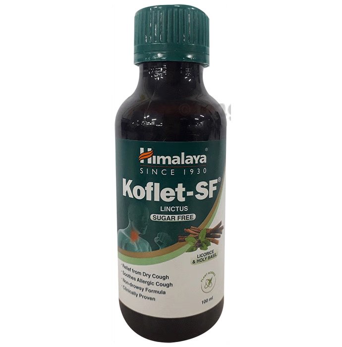 Himalaya Koflet-SF Linctus Sugar Free (100ML) - Distacart