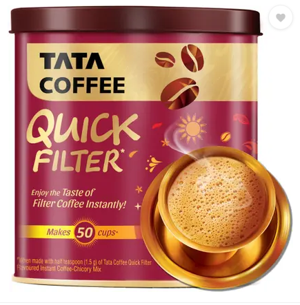 Tata Coffee Quick Filter Coffee Powder Tin - Distacart
