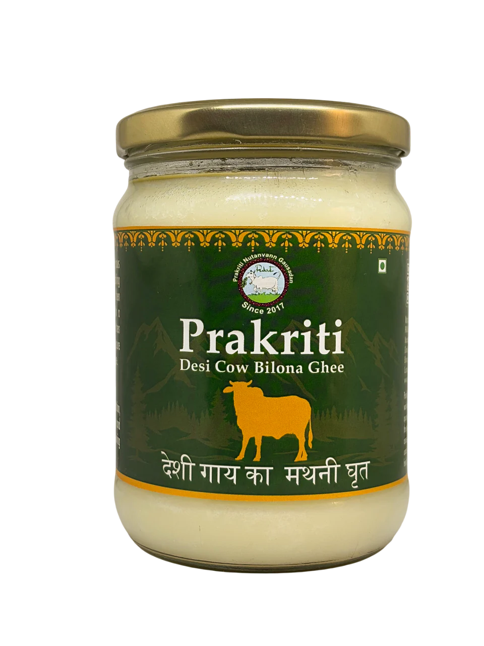 Prakriti Desi Cow Bilona Ghee | Organic Desi Cow Ghee | Pure organic ghee, traditionally-churned, chemical-free, granular ghee, nutritious by nature - Distacart