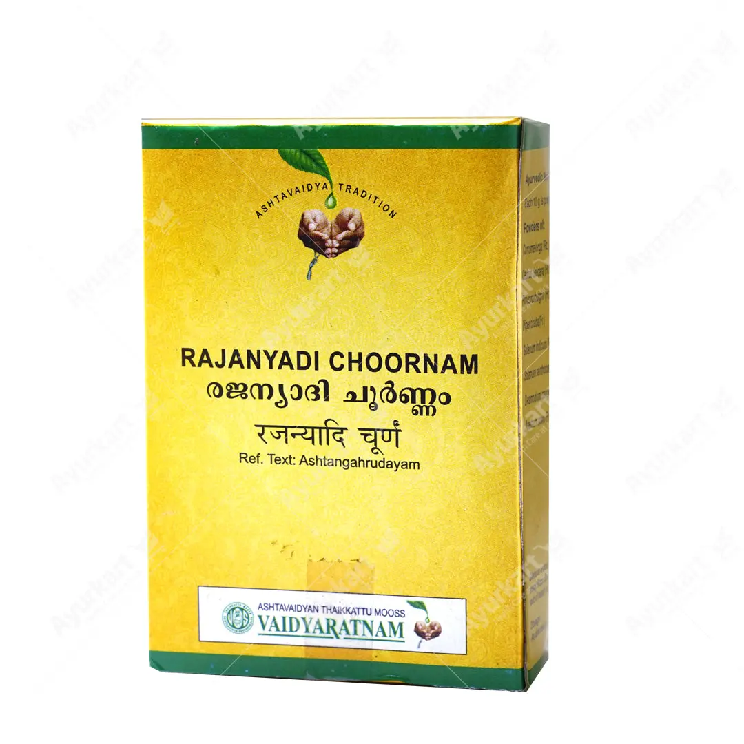 Vaidyaratnam Rajanyadi Choornam - Distacart