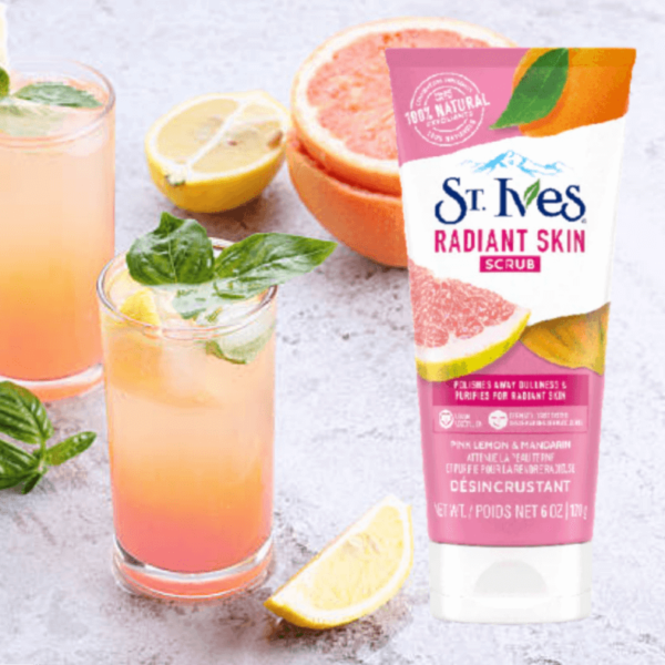 St. Ives Radiant Skin Pink Lemon and Mandarin Orange Scrub - Distacart