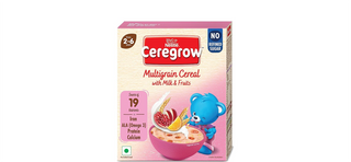 Nestle Ceregrow Kids (2-6 yrs) Cereal-Multigrain, Milk & Fruits, Rich in Iron, Calcium & Protein
