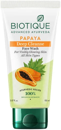 Biotique Bio Papaya Visibly Flawless Skin Face Wash - Distacart