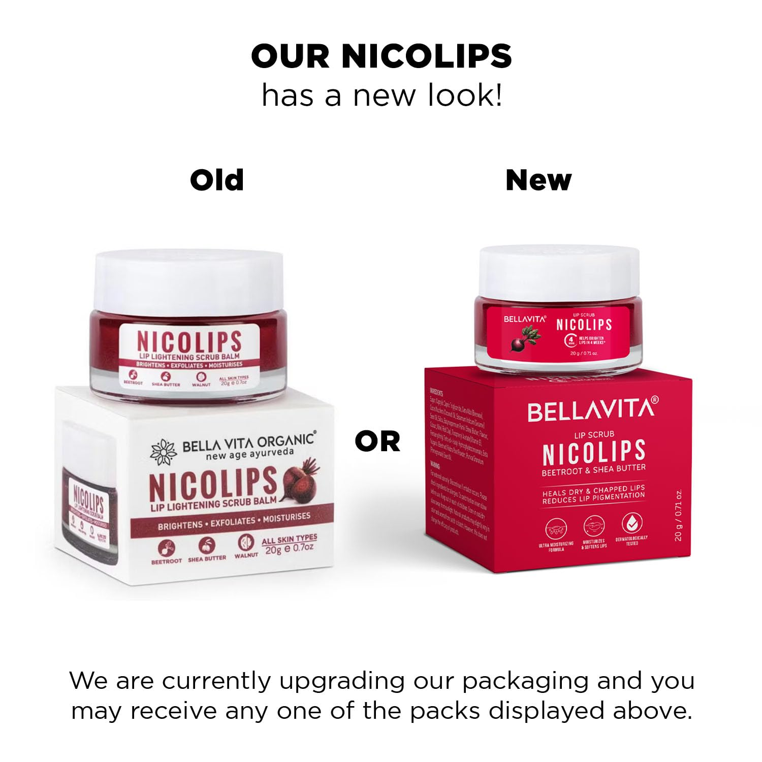 Bella Vita Organic NicoLips Lip Lightening Scrub Balm - Distacart