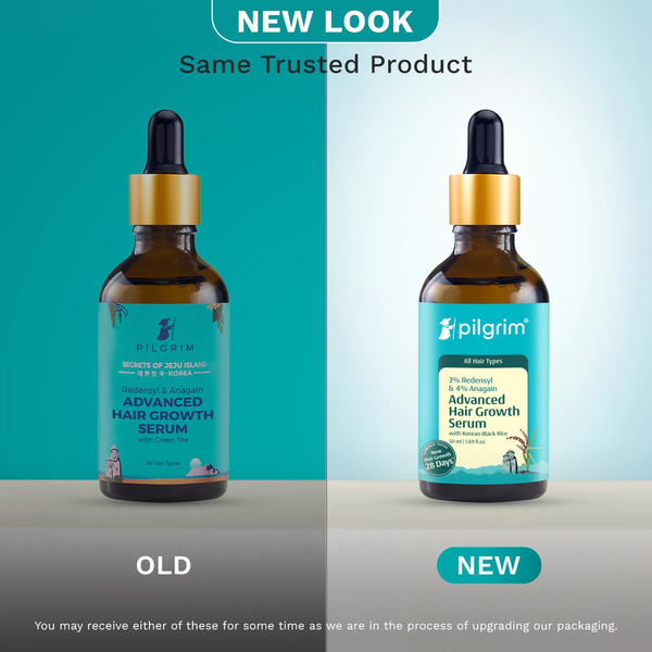 Pilgrim 3% Redensyl & 4% Anagain Advanced Hair Growth Serum Combo For Hair Fall Control