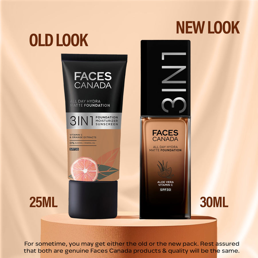 Faces Canada All Day Hydra Matte Foundation-Warm Sand 042 - Distacart