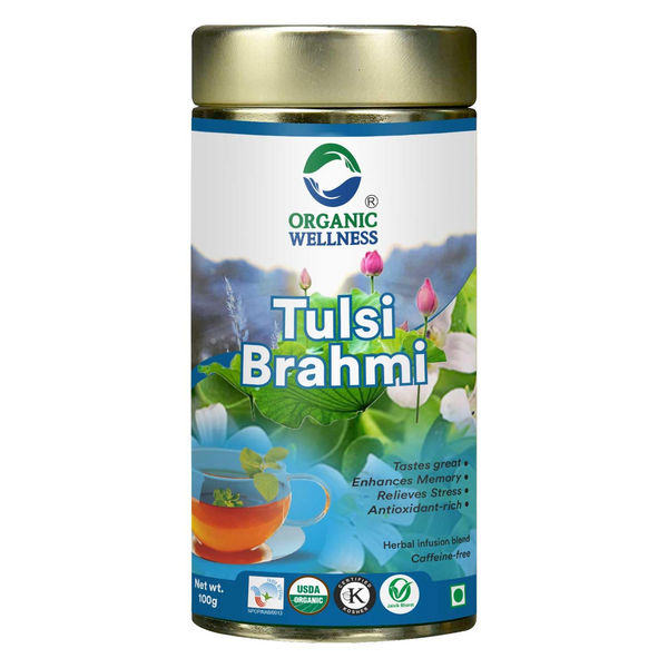 Organic Wellness Tulsi Brahmi Tin Pack - Distacart