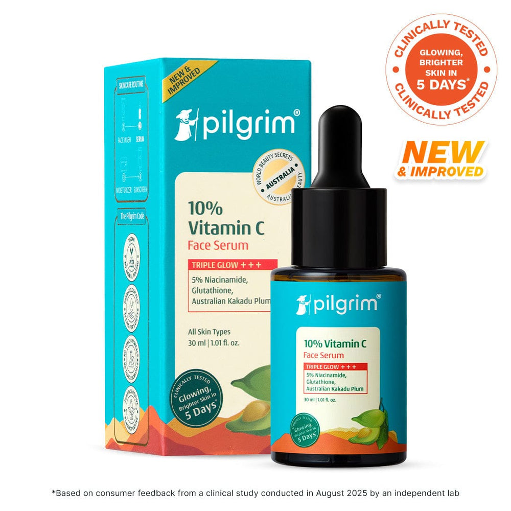 Pilgrim 10% Vitamin C Face Serum For Daily Brightness 5% Niacinamide - Distacart