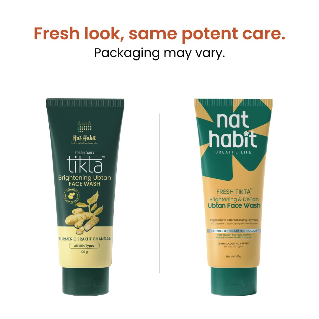 Nat Habit Brightening Ubtan Tikta Face Wash - Distacart