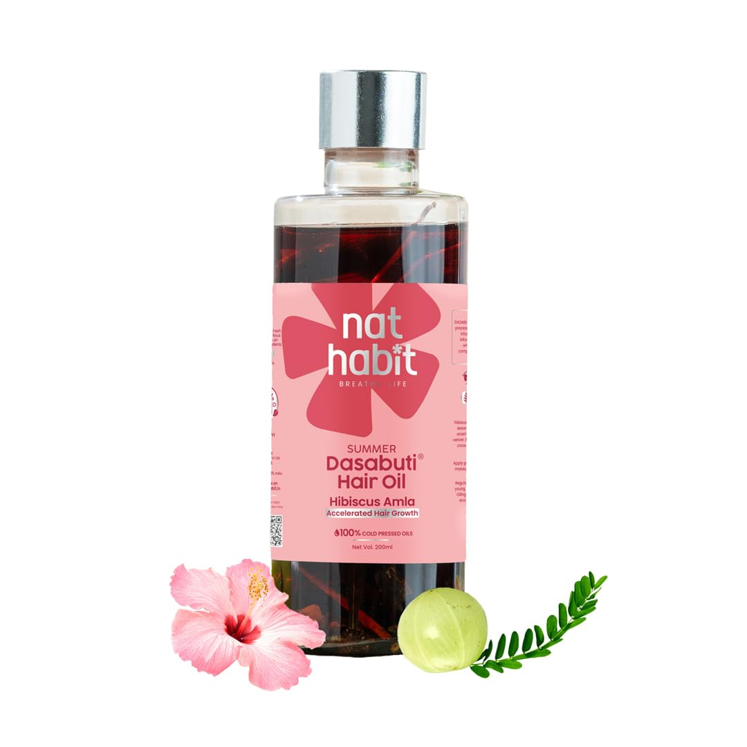 Nat Habit Hibiscus Amla Hair Growth Summer Dasabuti Hair Oil - Distacart