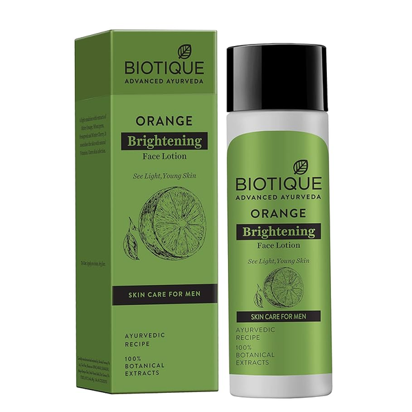 Biotique Bio Orange Whitening Face Lotion For Men - Distacart