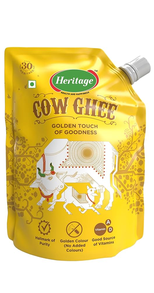 Heritage Cow Ghee | Pure,Fresh & Aromatic Ghee | Homemade Cow Desi Ghee - Distacart