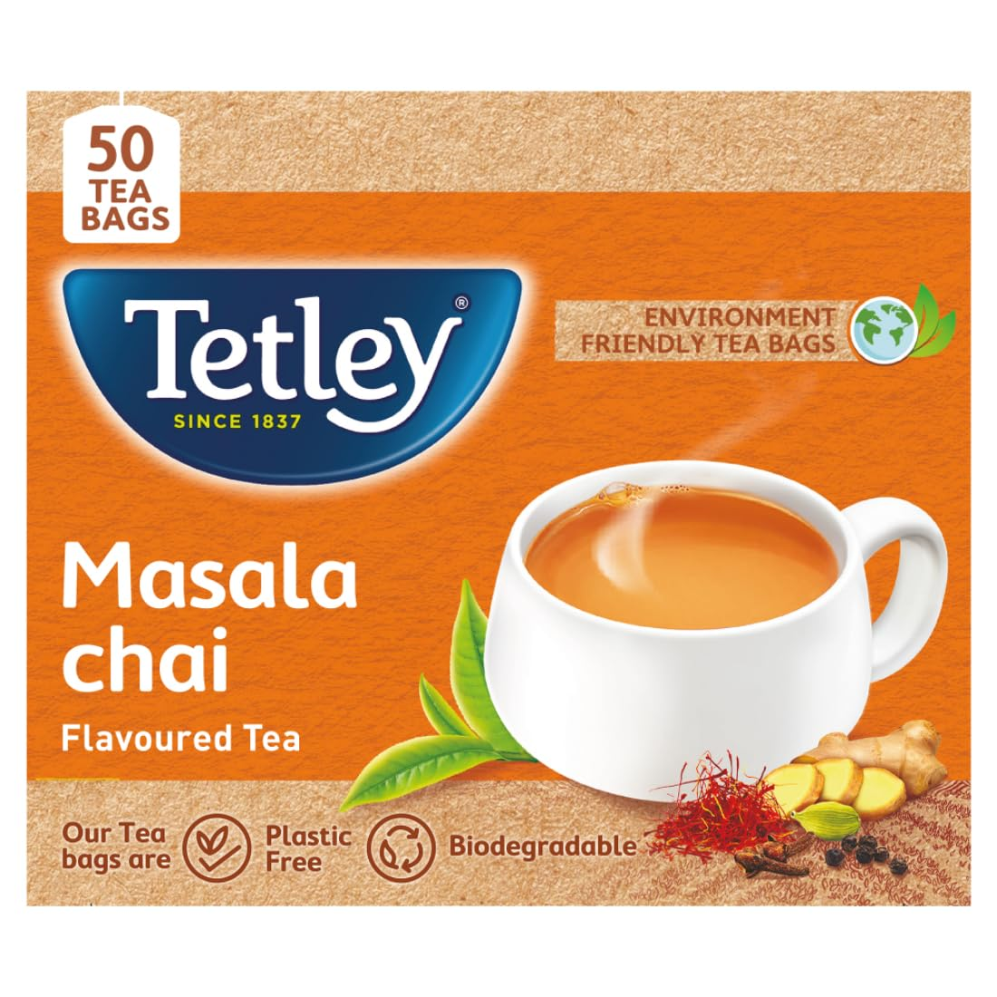 Tetley Tea Bag Masala 50 Piece Carton - Distacart