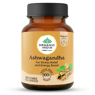 Organic India Ashwagandha Caps - Distacart