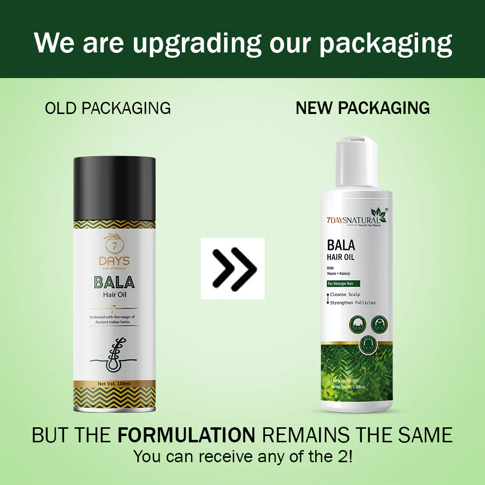 7 Days Bala Hair Oil For Promotes Hair Growth