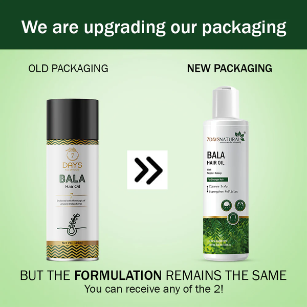 7 Days Bala Hair Oil For Promotes Hair Growth
