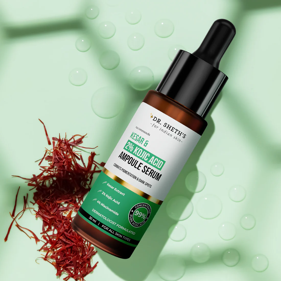 Dr. Sheth's Kesar & Kojic Acid Serum - Distacart