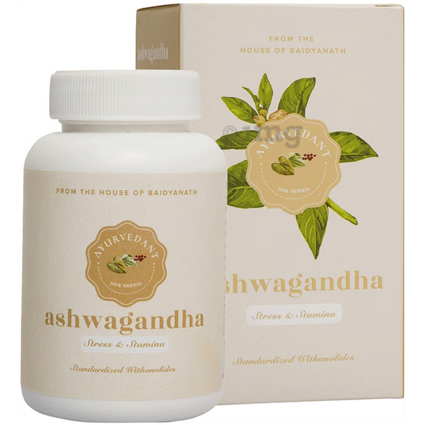 Baidyanath Jhansi Ayuvedant Ashwagandha Tablets - Distacart