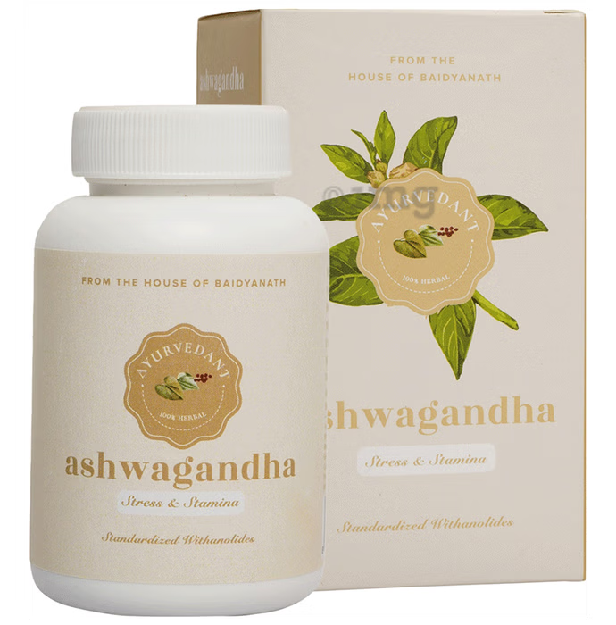 Baidyanath Jhansi Ayuvedant Ashwagandha Tablets - Distacart