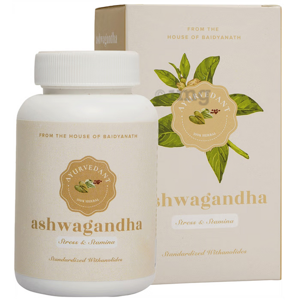 Baidyanath Jhansi Ayuvedant Ashwagandha Tablets