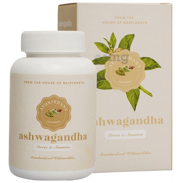 Baidyanath Jhansi Ayuvedant Ashwagandha Tablets