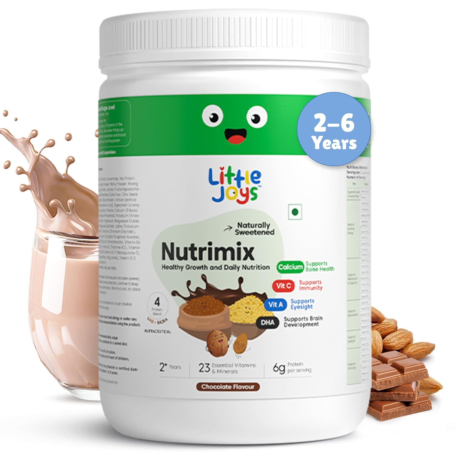 Little Joys Nutrimix Lite Powder for Young Kids (2-6 Years) - Chocolate Flavour - Distacart