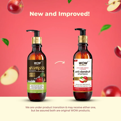 Wow Skin Science Apple Cider Vinegar Shampoo - Distacart
