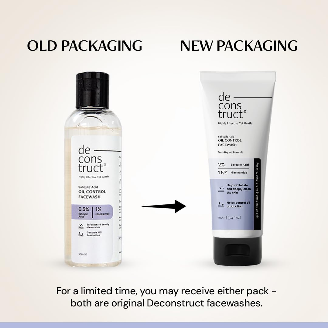 Deconstruct Salicylic Acid Oil Control Face Wash - Distacart