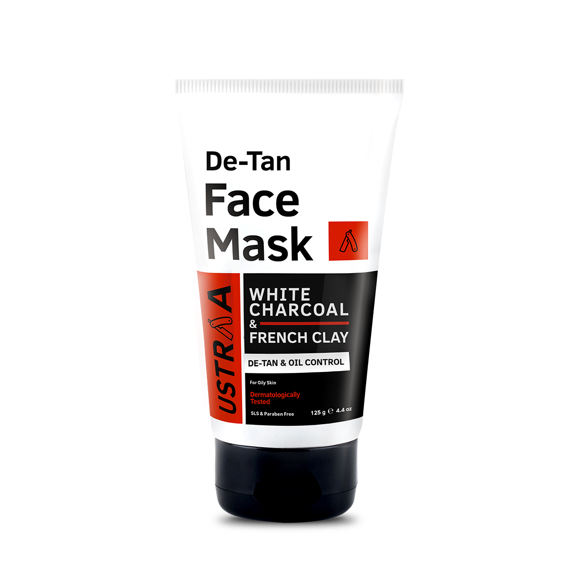 Ustraa White Charcoal & Amazonian Clay De-Tan Face Mask - Distacart