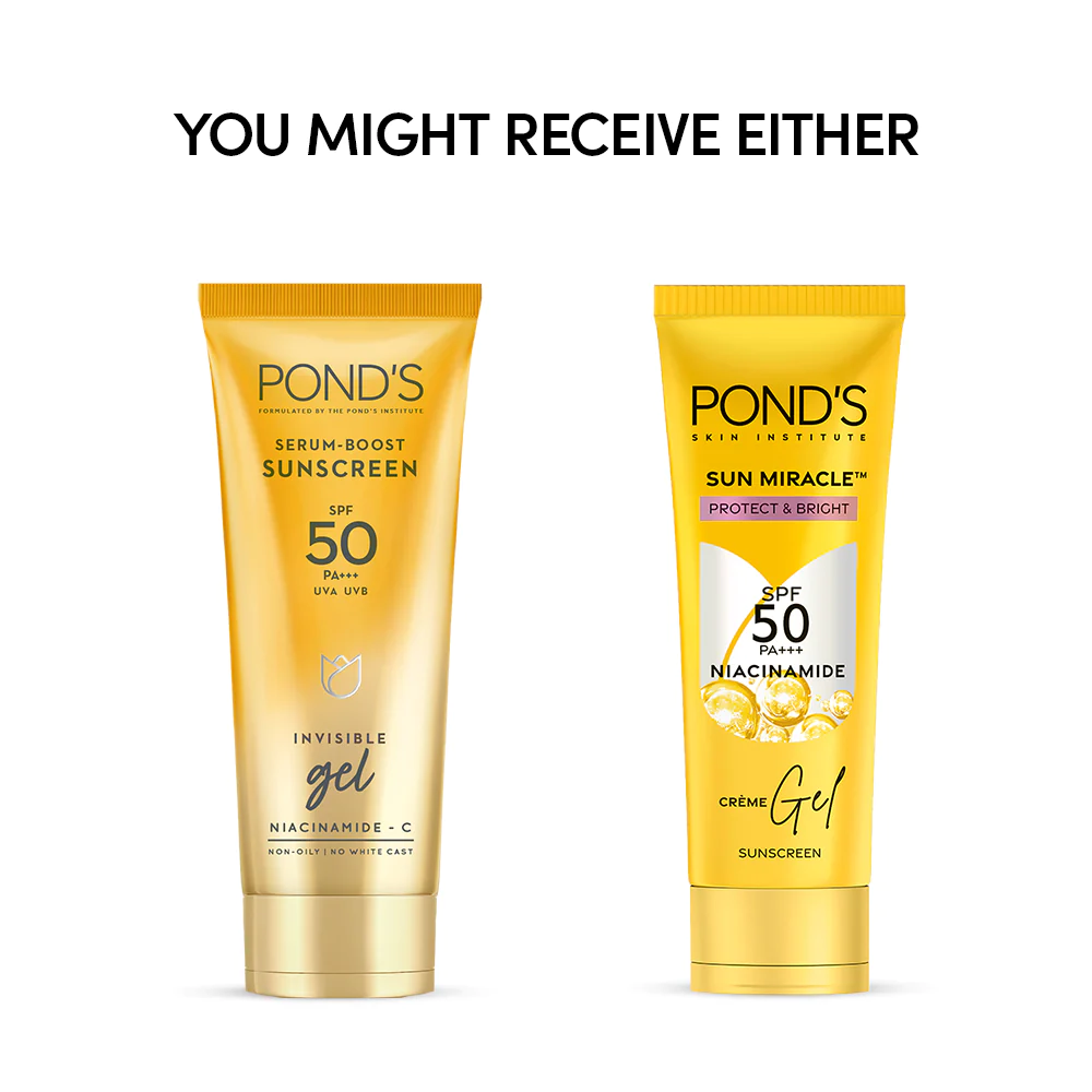 Ponds Serum Boost Sunscreen Gel SPF 50 - Distacart
