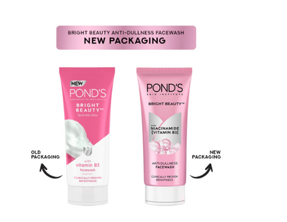 Ponds Bright Beauty Spot-less Glow Face Wash - Distacart