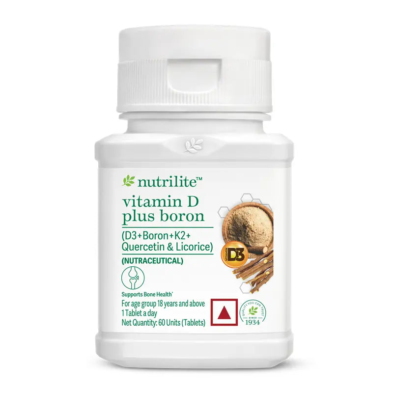 Nutrilite Vitamin D Plus (D3+K2+Quercetin & Licorice) Tablets - Distacart