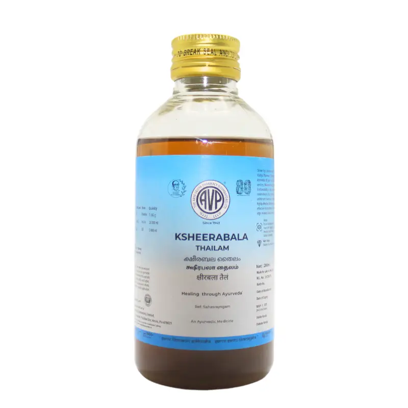 AVP Ayurveda Ksheerabala Thailam - Distacart