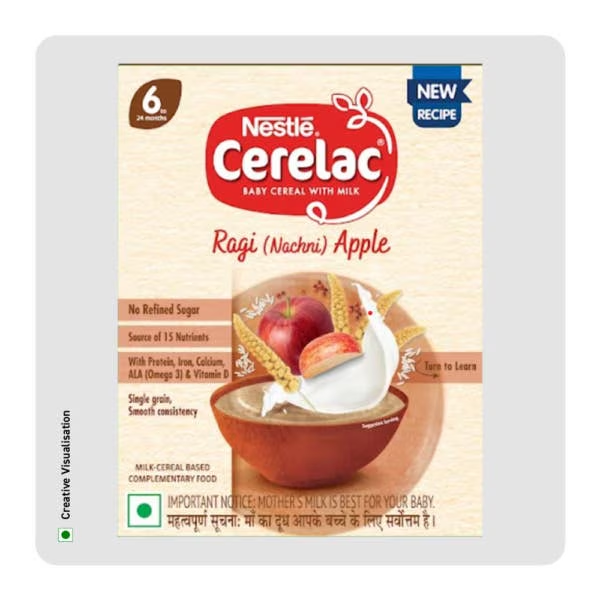 Nestle Cerelac Baby Cereal With Milk - Ragi & Apple - Distacart