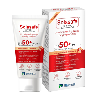 Regaliz Solasafe SPF 50+ Silicone Sunscreen Gel - Distacart