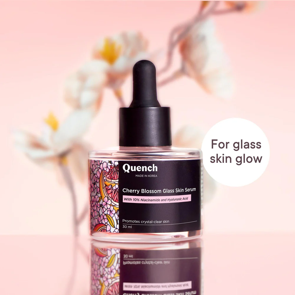 Quench Glass Skin Serum With Cherry Blossom Radiance - Distacart