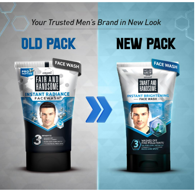 Fair and Handsome Instant Radiance Face Wash Pro-Peptide, Instant Radiance, Washes of Fine Pollutants - Distacart