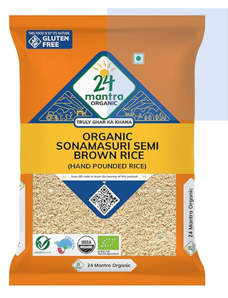 24 Mantra Organic Sonamasuri Raw Semi Brown Rice - Distacart