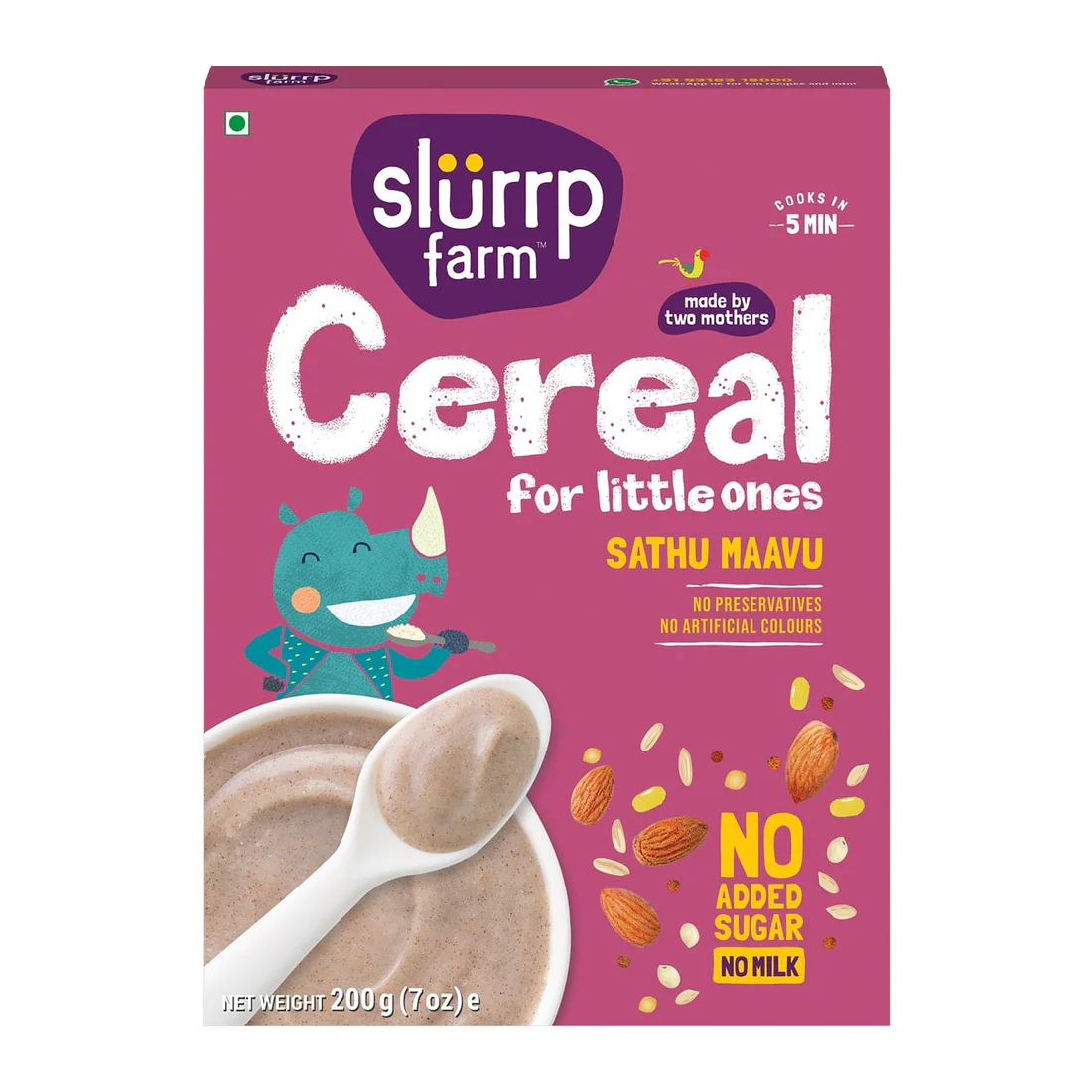 Slurrp Farm Sathu Maavu Cereal For Little Ones - Distacart