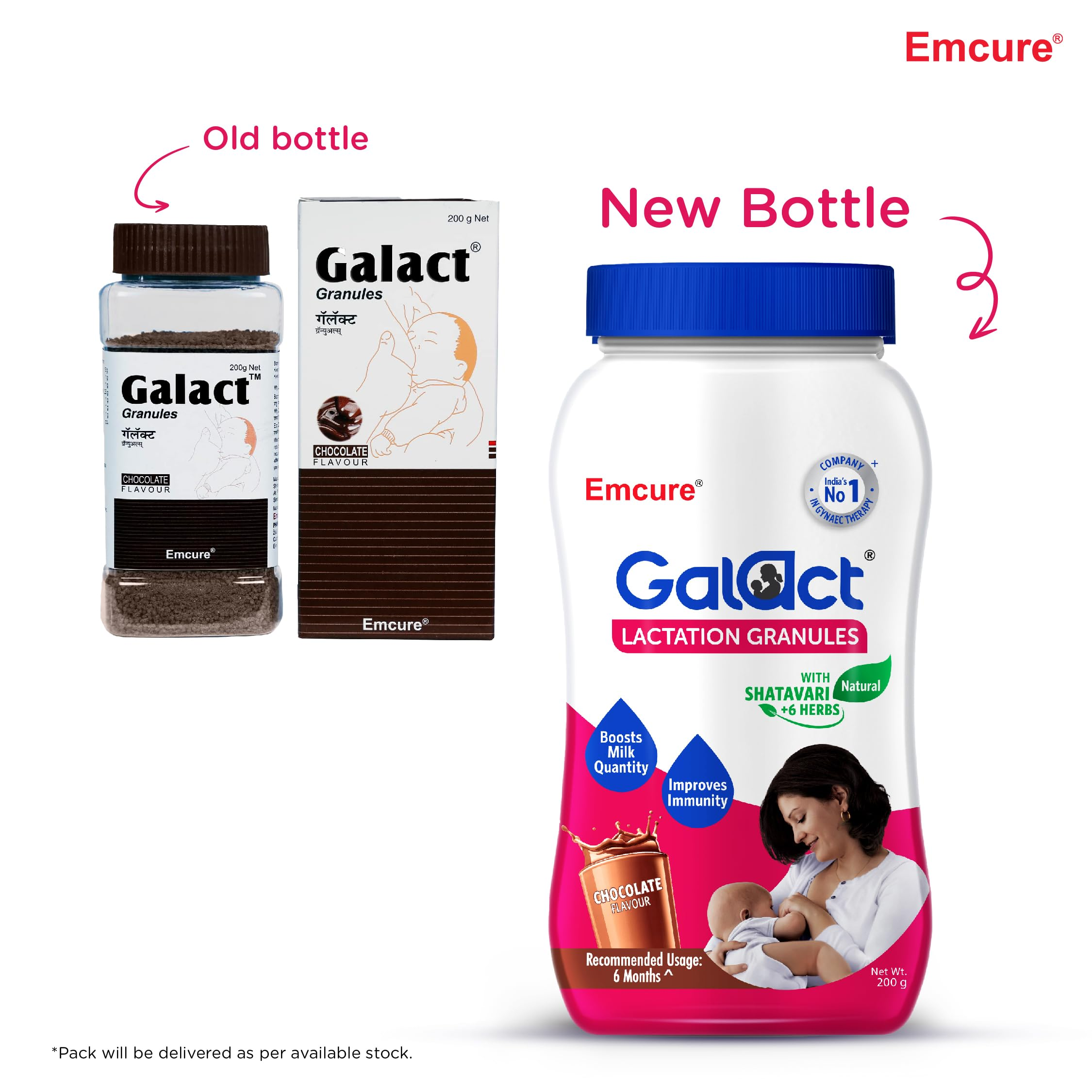 Galact Granules Lactation Granules - Chocolate Flavor With Shatavari - Distacart