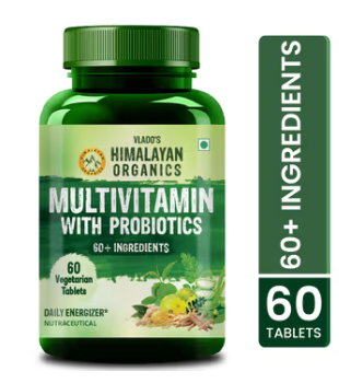 Himalayan Organics Multivitamin With Probiotics Vegetarian Tablets - Distacart