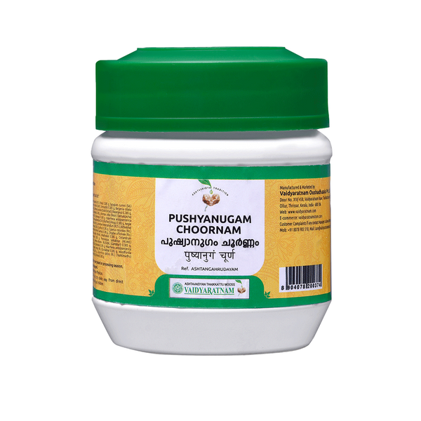 Vaidyaratnam Pushyanugam Choornam - Distacart