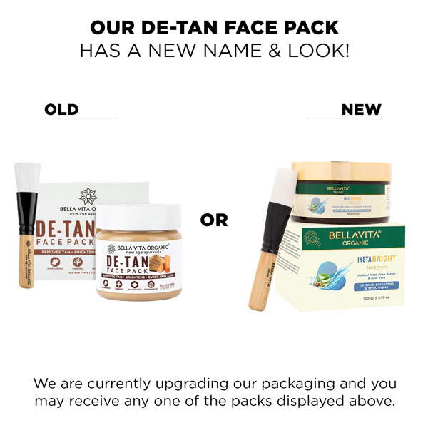 Bella Vita Organic INSTABRIGHT Face Pack for DeTan