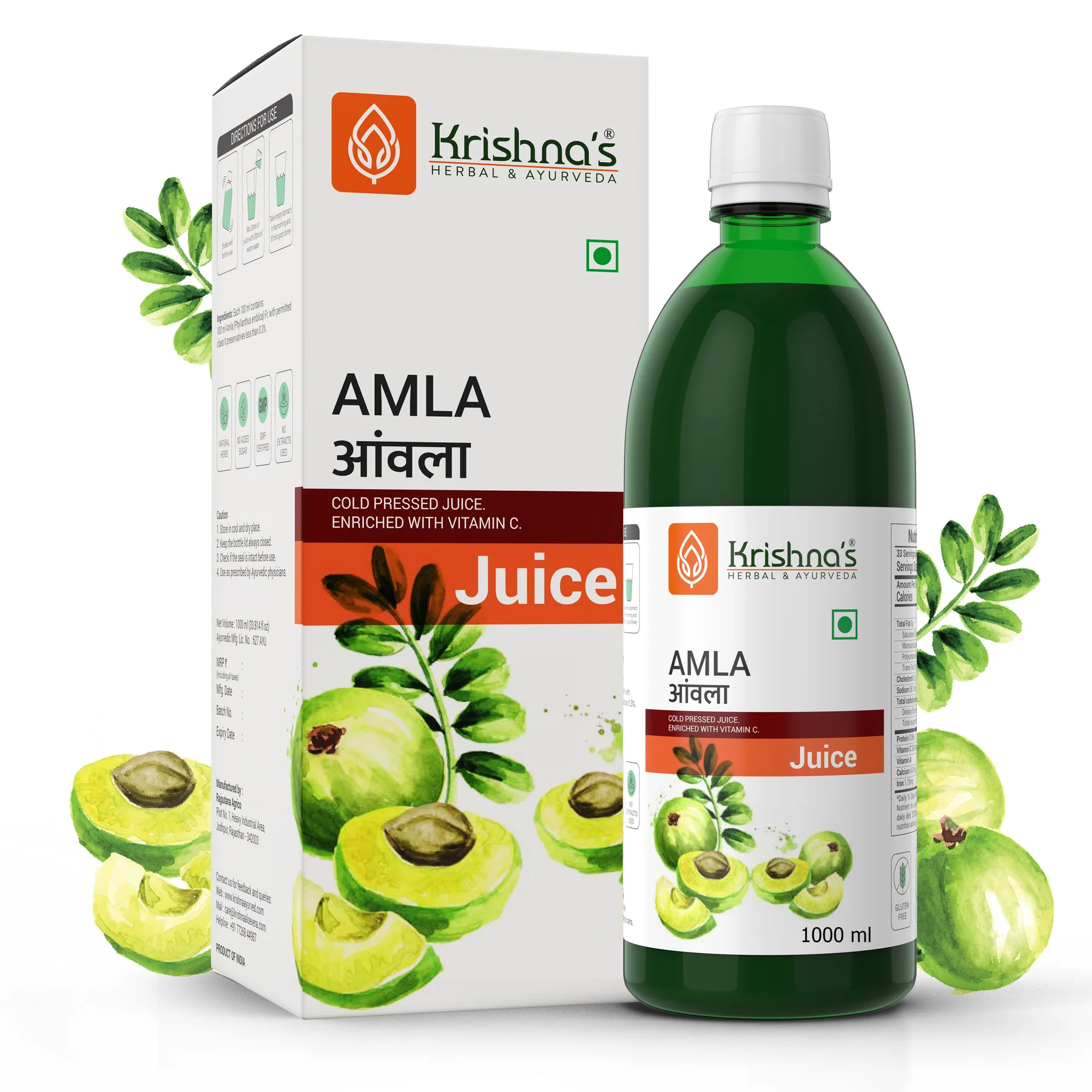 Krishna's Herbal & Ayurveda Amla Juice - Distacart