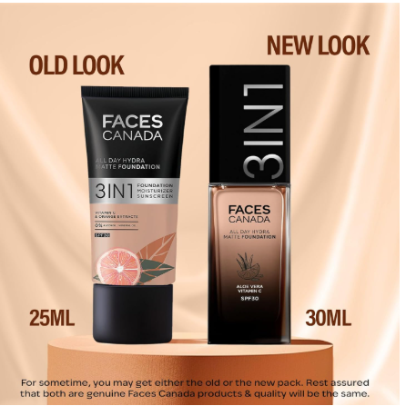 Faces Canada All Day Hydra Matte Foundation-Golden Beige 032 - Distacart