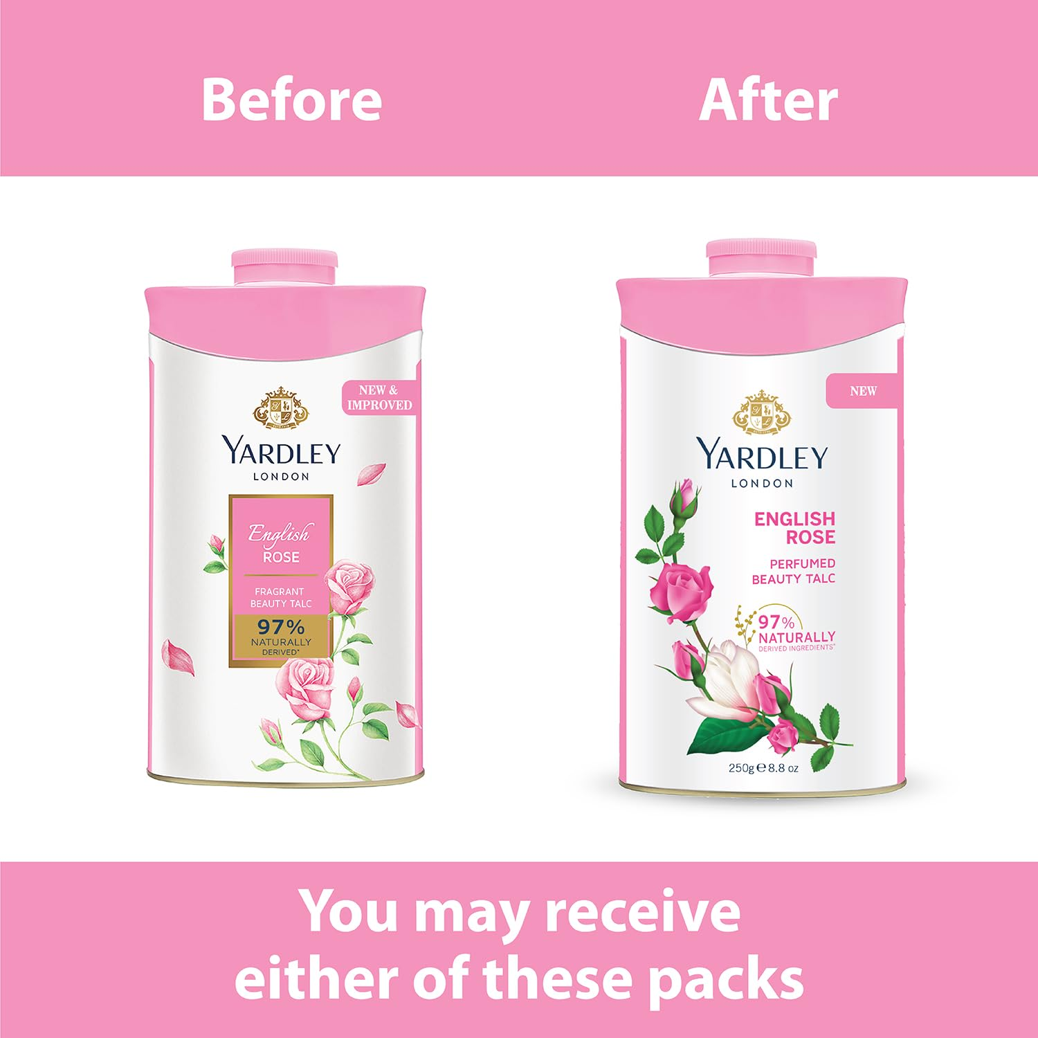 Yardley London English Rose Perfumed Talc Powder For Women - Distacart