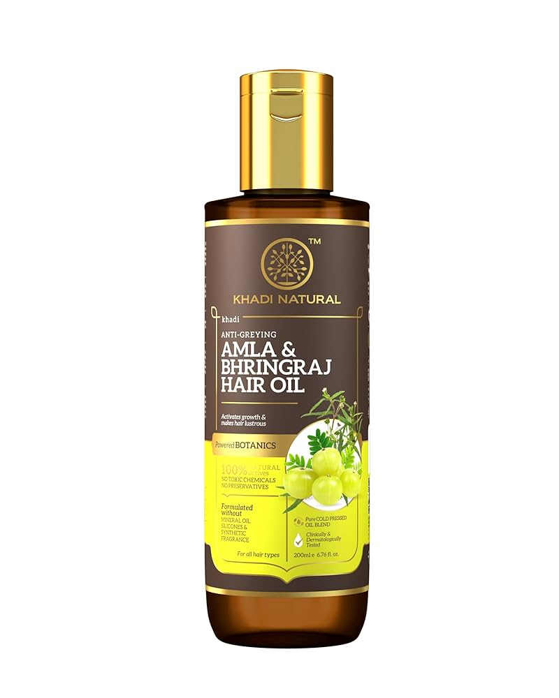 Khadi Natural Amla & Bhringraj Hair Oil - Distacart