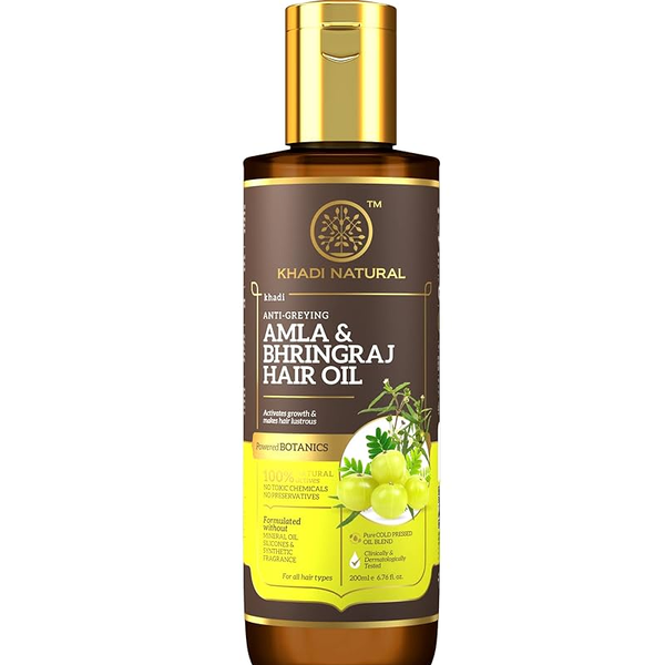 Khadi Natural Amla & Bhringraj Hair Oil - Distacart