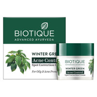 Thumbnail for Biotique Bio Winter Green Spot Correcting Anti Acne Cream, 15g - Distacart